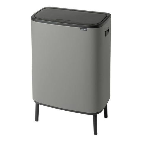 Bo Touch Bin Hi 2 X 30L - Mineral Concrete Grey