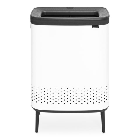 Bo Laundry Bin Hi 2 X 45L - White