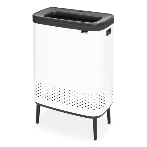 Bo Laundry Bin Hi 2 X 45L - White