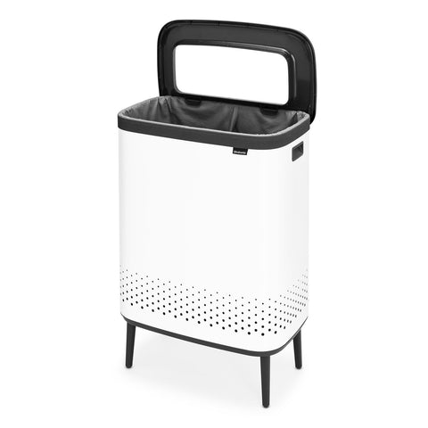 Bo Laundry Bin Hi 2 X 45L - White