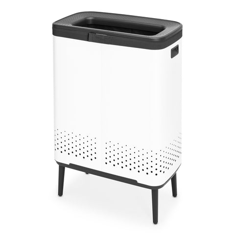 Bo Laundry Bin Hi 2 X 45L - White