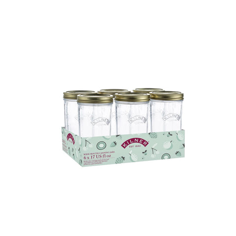 500ml Wide Mouth Preserve Set of 6