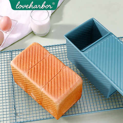 Loveharbor Green Earth Non-Stick Covered Loaf Pan
