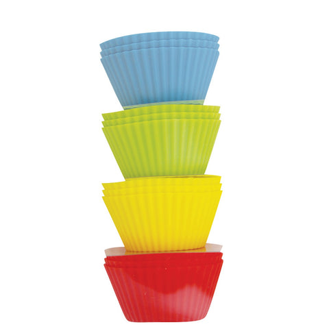 Silicone 9cm Muffin Cups 12 Pieces