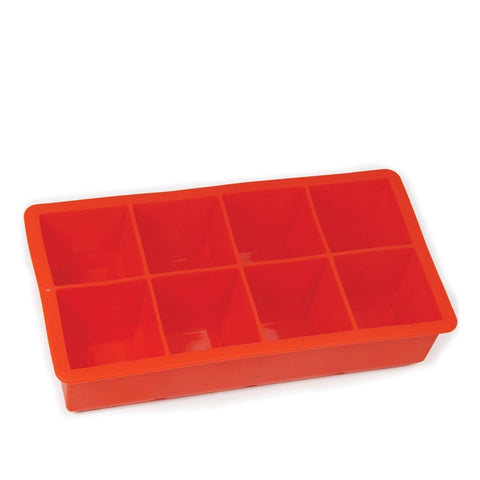 Silicone 8 Cup Ice Cube Tray - Red