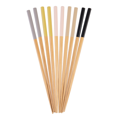 Bamboo Chopsticks Set 5 - Asst. Colours