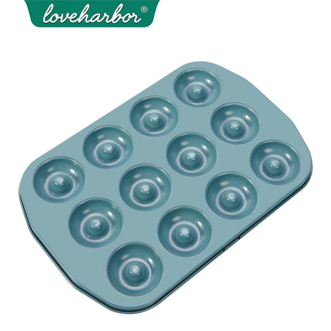 Loveharbor Green Earth Non-Stick Mini Donut Pan