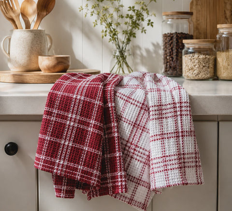 Collins 2 Pack Tea Towel 45x70cm - Rust