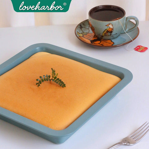 Loveharbor Green Earth Non-Stick Square Cake Pan