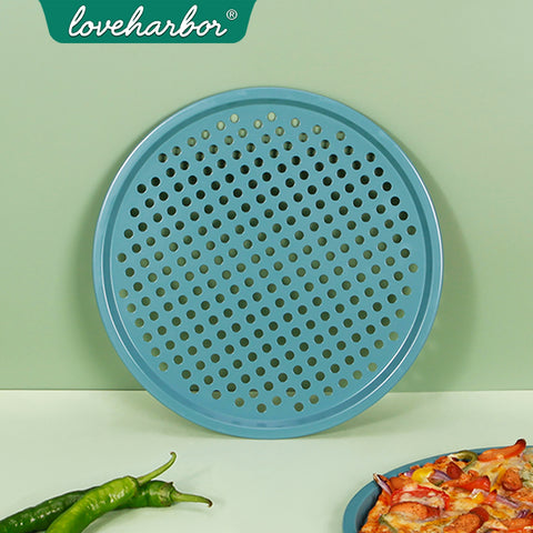 Loveharbor Green Earth Non-Stick Pizza Crisper Pan