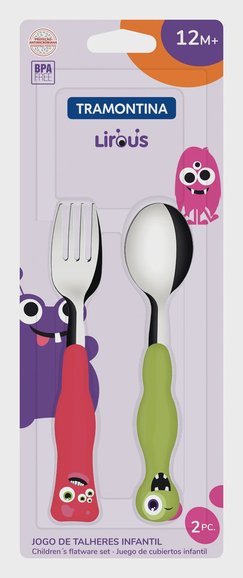 Lirous 2 Piece Colourful Children’s Tableware Set