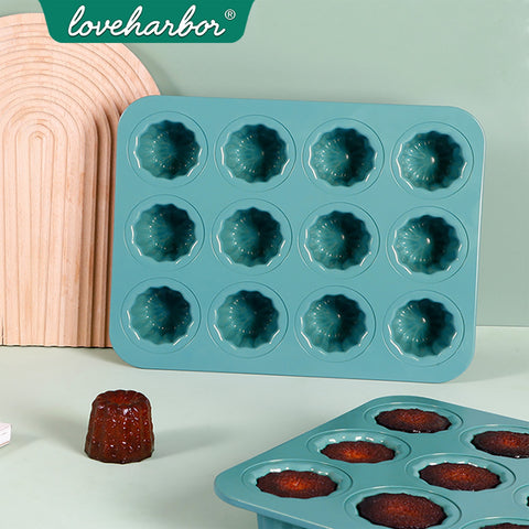 Loveharbor Green Earth Non-Stick Cannele Mould