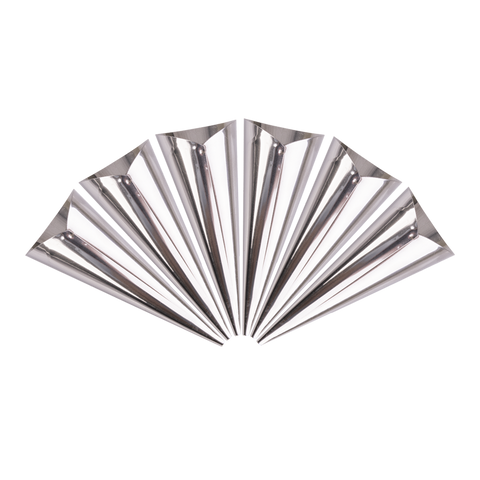 Stainless Steel Cream Horns Set 6