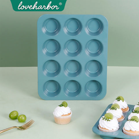 Loveharbor Green Earth Non-Stick Muffin Pan