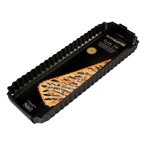 Loose Base Fluted Rectangular Flan/Quiche Pan 36X13X3.5Cm