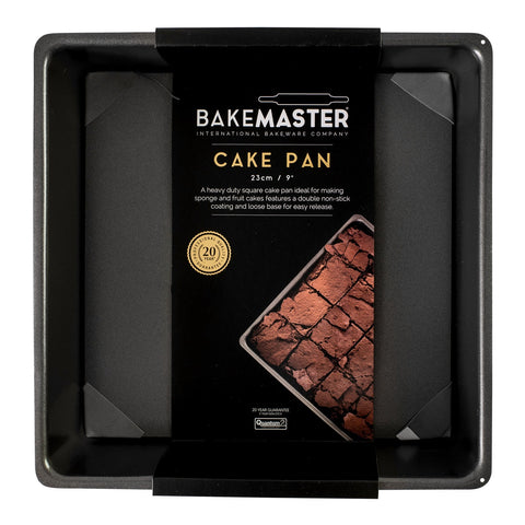 Loose Base Square Deep Cake Pan 23x23x7cm - Non-Stick