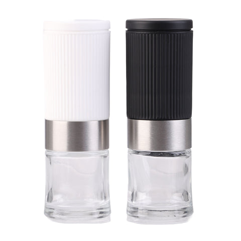 Mini Upside-Down Salt & Pepper Mill - Black and White Assorted
