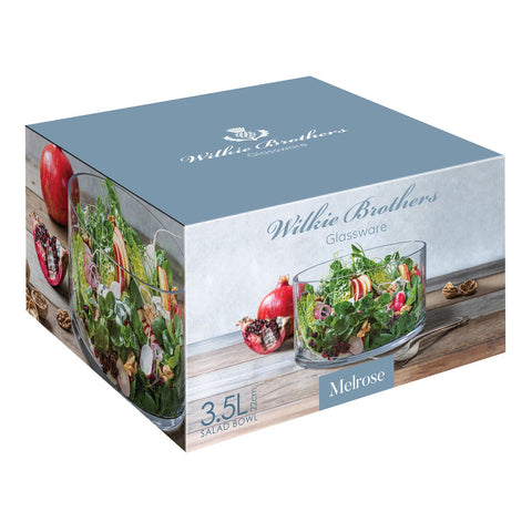 Melrose Salad Bowl 22x12cm Glass