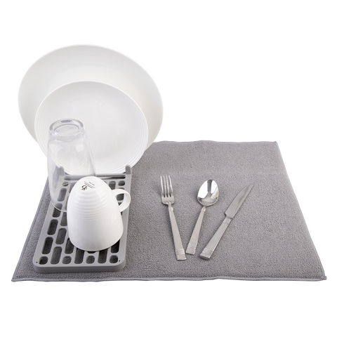 Drying Mat W/ Removable Rack 50cm X 38cm - Grey