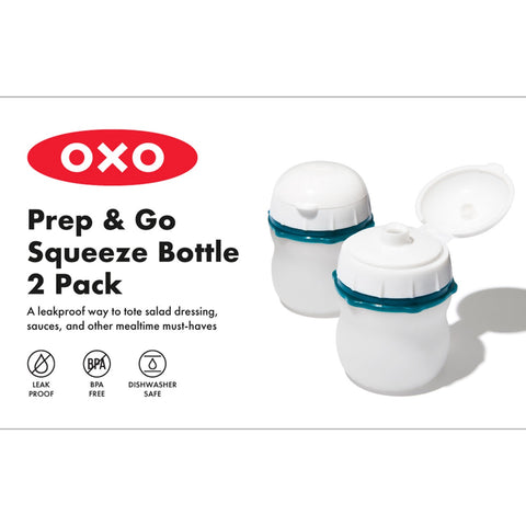 Prep & Go Silicone Squeeze Bottle - 2 Pack