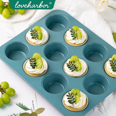 Loveharbor Green Earth Non-Stick Muffin Pan
