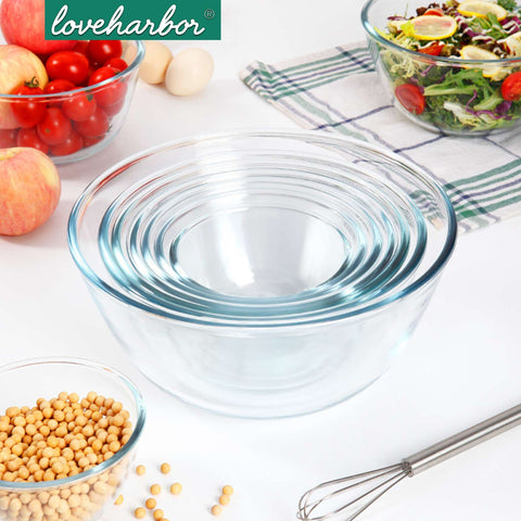 Loveharbor Glass Mixing Bowl
