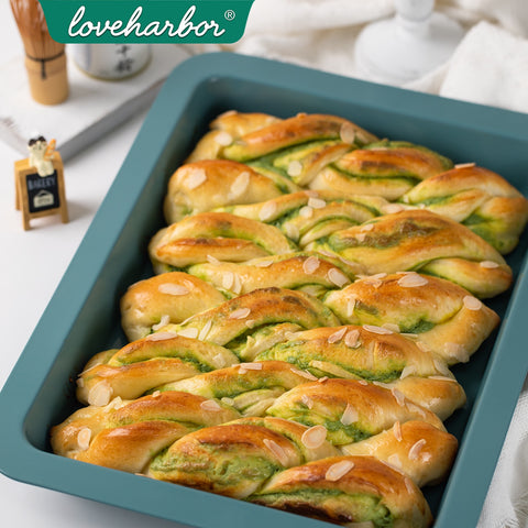 Loveharbor Green Earth Non-Stick Oblong Baking Pan