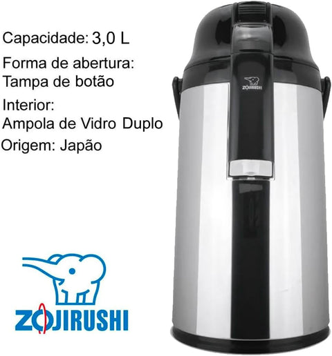 Vacuum Glass Liner Air Pot 3 L, XA - Stainless
