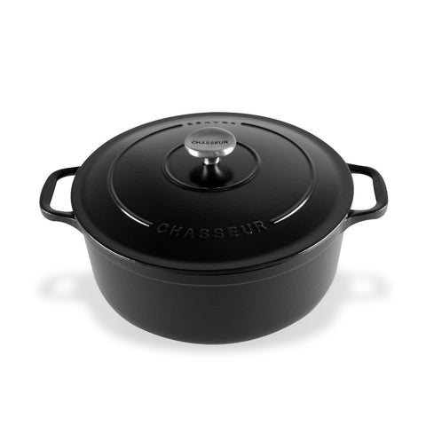 Round French Oven - Matte Black( 5 Sizes)