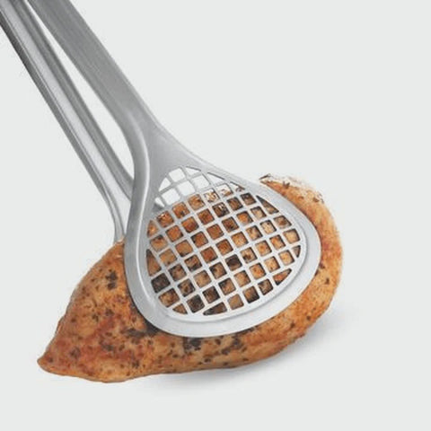 Grill Fry Stainless Steel Tongs 30.5Cm Wide