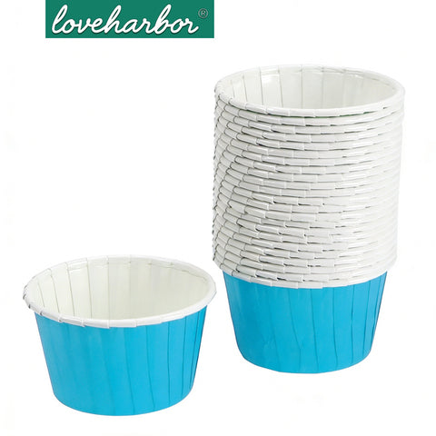 Loveharbor Grey Muffin Paper Cup