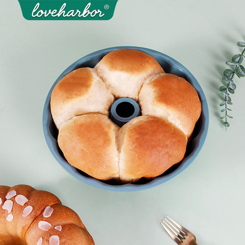 Loveharbor Green Earth Non-Stick Fluted Cake Pan