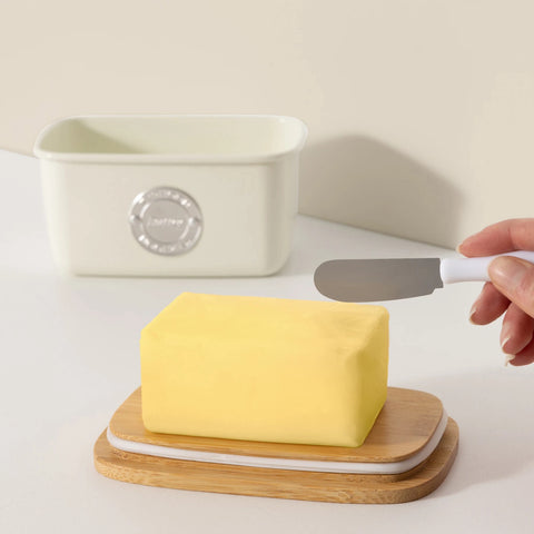 Living Storage Butter Dish 650ml - Cream