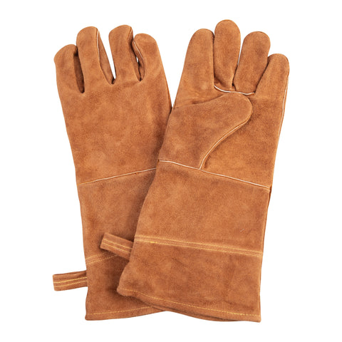 Leather BBQ Gloves 38cm