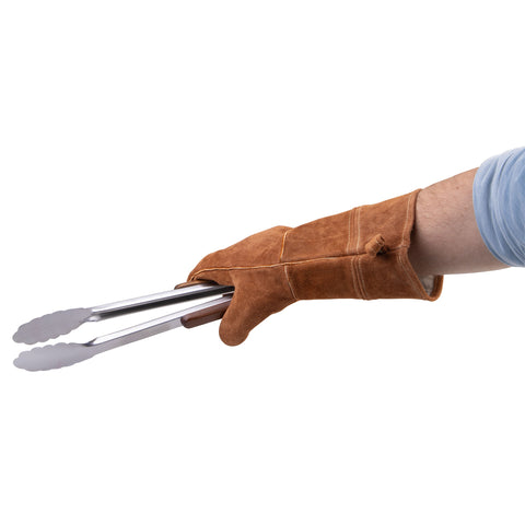 Leather BBQ Gloves 38cm