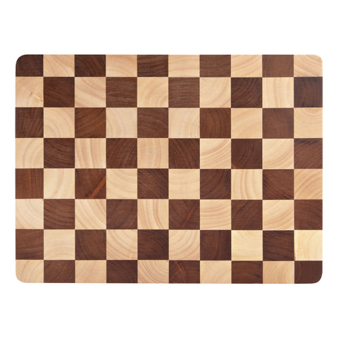 Chequered End Grain Cutting Board 40x30x2.5cm