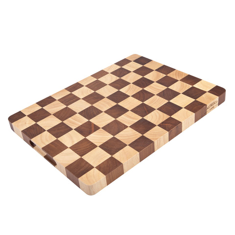 Chequered End Grain Cutting Board 40x30x2.5cm
