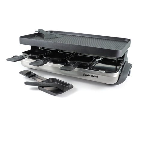 Valais 8 Person Raclette Party Grill With Reversible Grill Plate