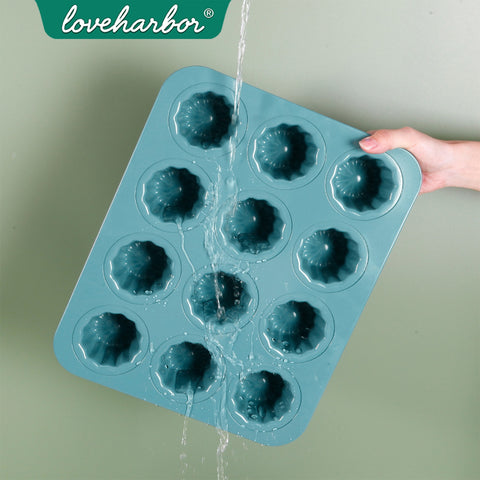 Loveharbor Green Earth Non-Stick Cannele Mould