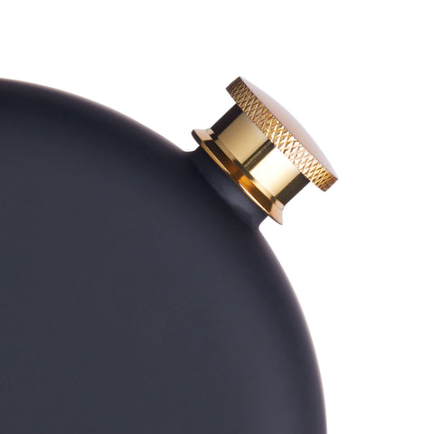 Hip Flask Soft Touch Stainless Steel 350ml - Black