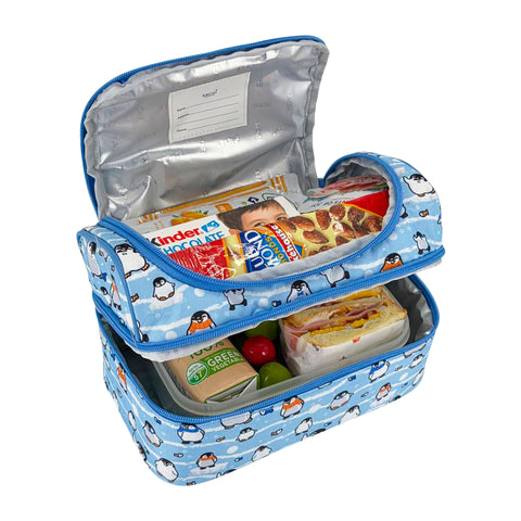 Insulated Double Decker Lunch Bag