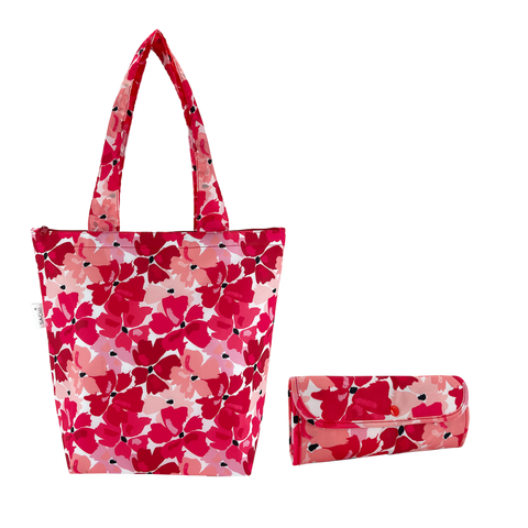 Insulated Folding Market Tote Assorted