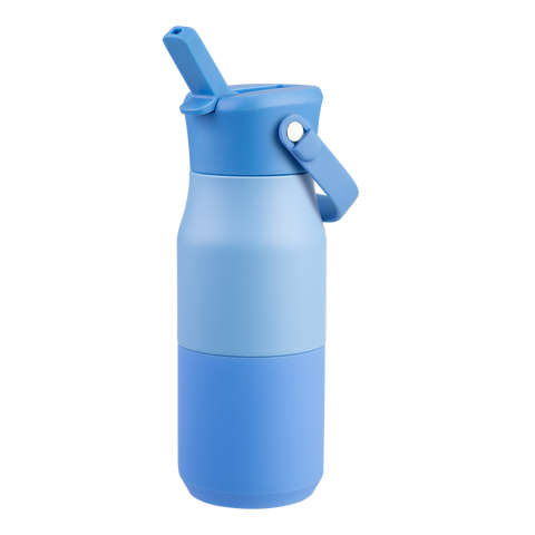 Stainless Steel Double Wall Insulated 'Jnr' Drink Bottle W/ Sipper 400ml