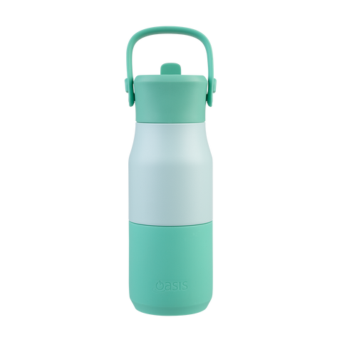 Stainless Steel Double Wall Insulated 'Jnr' Drink Bottle W/ Sipper 400ml