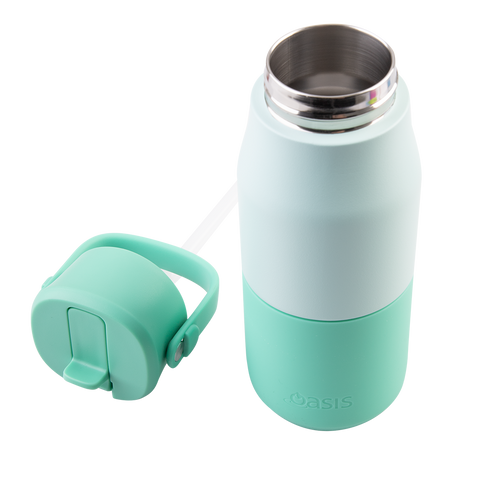 Stainless Steel Double Wall Insulated 'Jnr' Drink Bottle W/ Sipper 400ml