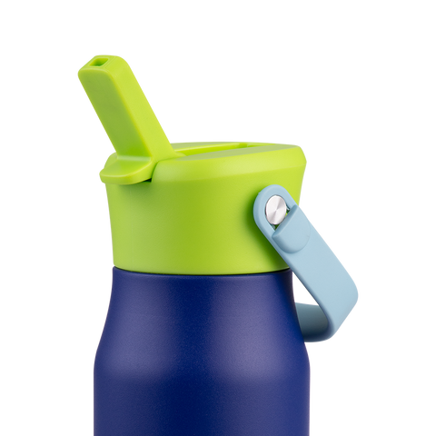 Stainless Steel Double Wall Insulated 'Jnr' Drink Bottle W/ Sipper 400ml