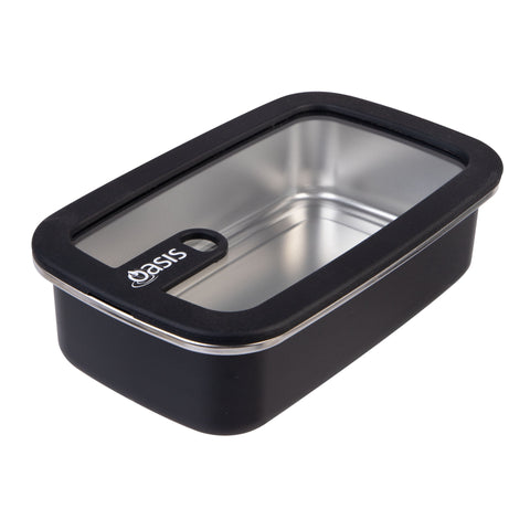 Microwave Safe Rectangular Stainless Steel Container 700ml