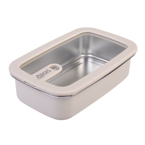 Microwave Safe Rectangular Stainless Steel Container 700ml