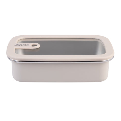 Microwave Safe Rectangular Stainless Steel Container 700ml