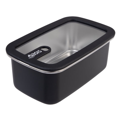 Microwave Safe Rectangular Stainless Steel Container 1.1L